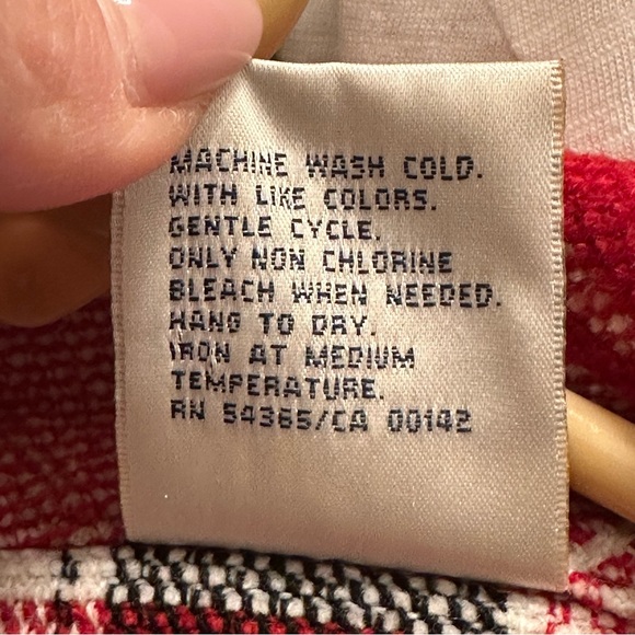 Vintage Allison Daley Gorgeous Buffalo (Red, Blk & white) Plaid Jacket Size 12P - Picture 9 of 9